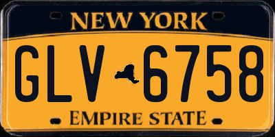 NY license plate GLV6758