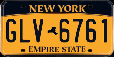 NY license plate GLV6761