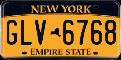 NY license plate GLV6768