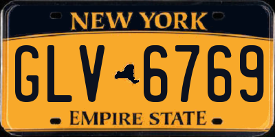 NY license plate GLV6769