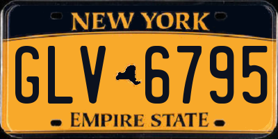 NY license plate GLV6795