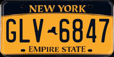 NY license plate GLV6847