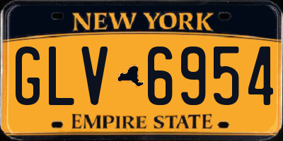 NY license plate GLV6954