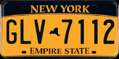NY license plate GLV7112