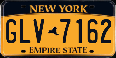 NY license plate GLV7162