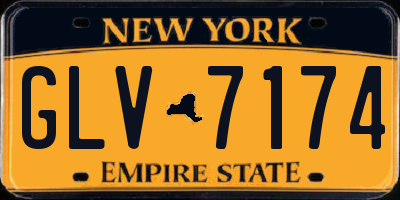NY license plate GLV7174