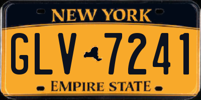 NY license plate GLV7241