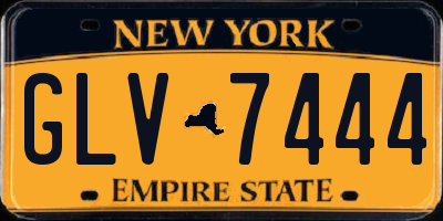 NY license plate GLV7444