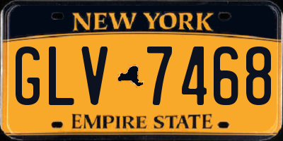 NY license plate GLV7468