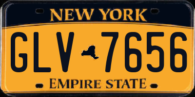 NY license plate GLV7656