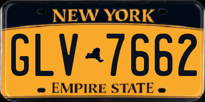 NY license plate GLV7662