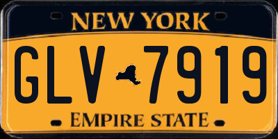 NY license plate GLV7919