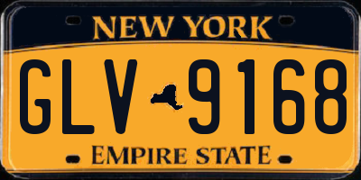 NY license plate GLV9168