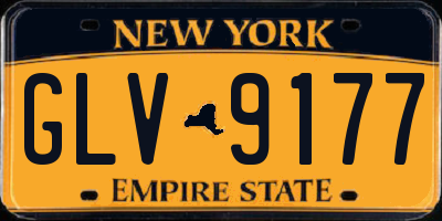 NY license plate GLV9177
