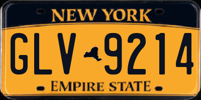 NY license plate GLV9214