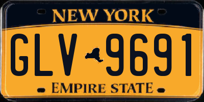 NY license plate GLV9691