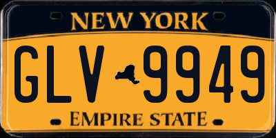 NY license plate GLV9949