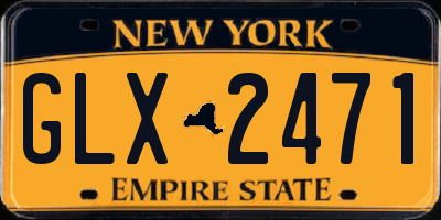 NY license plate GLX2471