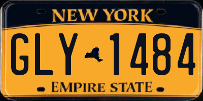 NY license plate GLY1484