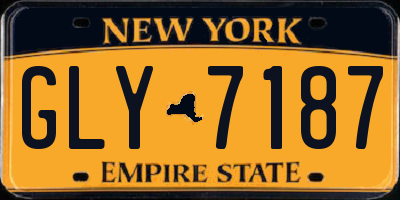 NY license plate GLY7187