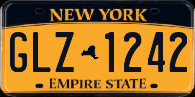 NY license plate GLZ1242
