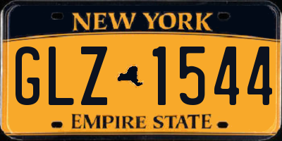 NY license plate GLZ1544