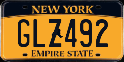 NY license plate GLZ492