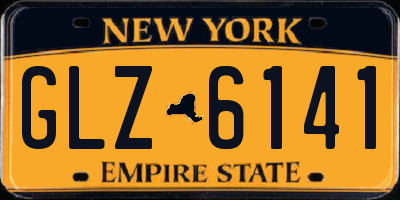 NY license plate GLZ6141