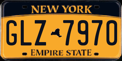 NY license plate GLZ7970