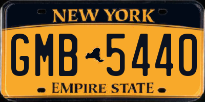 NY license plate GMB5440