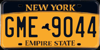 NY license plate GME9044