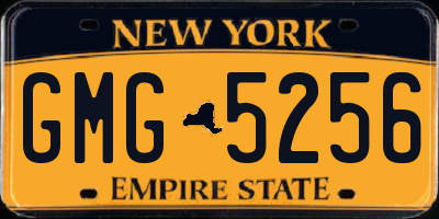 NY license plate GMG5256