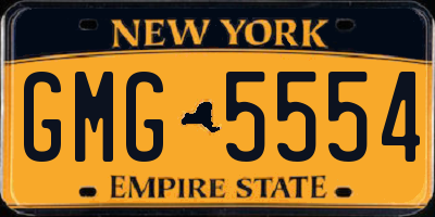 NY license plate GMG5554
