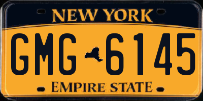 NY license plate GMG6145