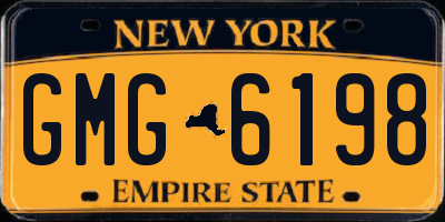 NY license plate GMG6198