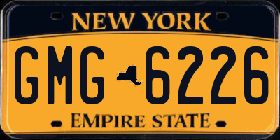 NY license plate GMG6226