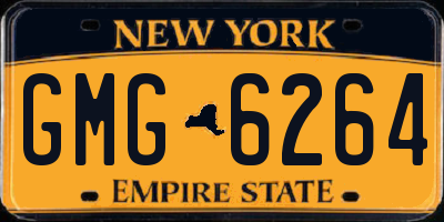 NY license plate GMG6264