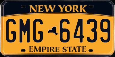 NY license plate GMG6439