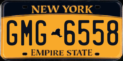 NY license plate GMG6558