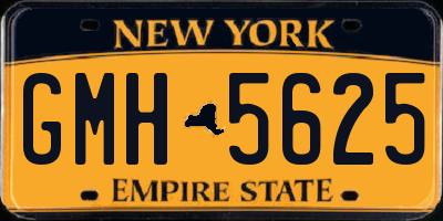 NY license plate GMH5625