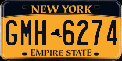 NY license plate GMH6274