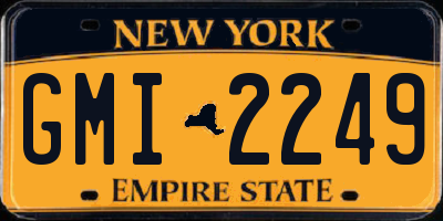 NY license plate GMI2249