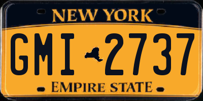 NY license plate GMI2737