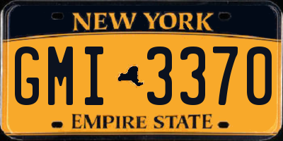 NY license plate GMI3370