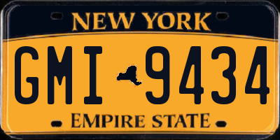 NY license plate GMI9434