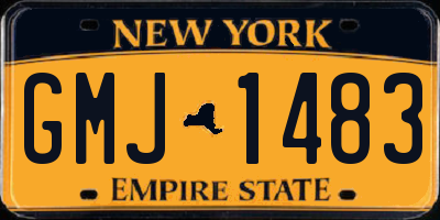 NY license plate GMJ1483