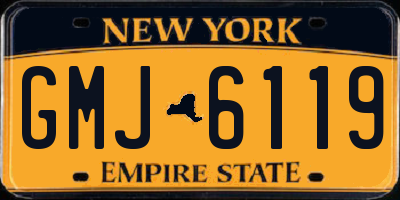 NY license plate GMJ6119