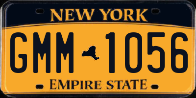 NY license plate GMM1056