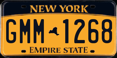 NY license plate GMM1268