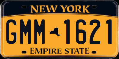 NY license plate GMM1621